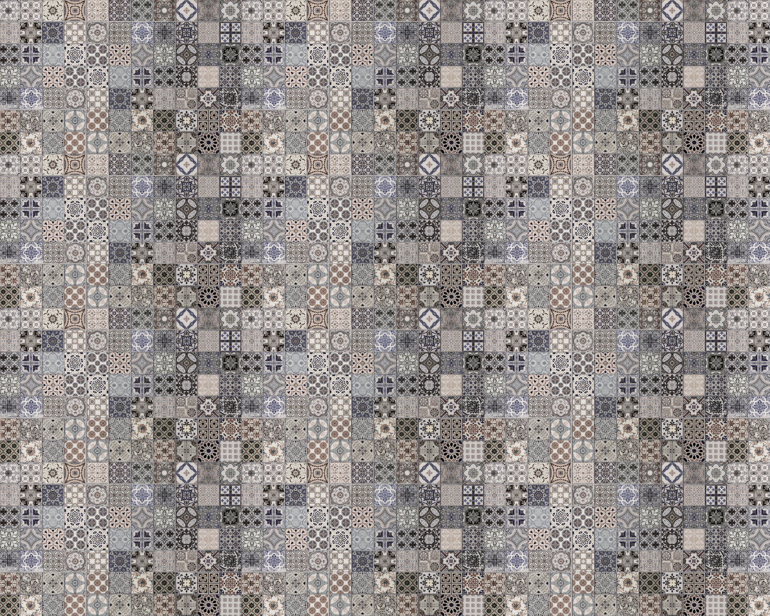 Toilettenrückwand Patchwork
