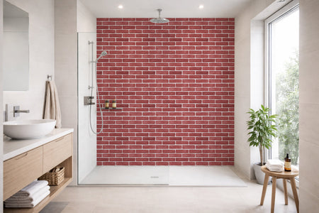 Toilettenrückwand Steinoptik