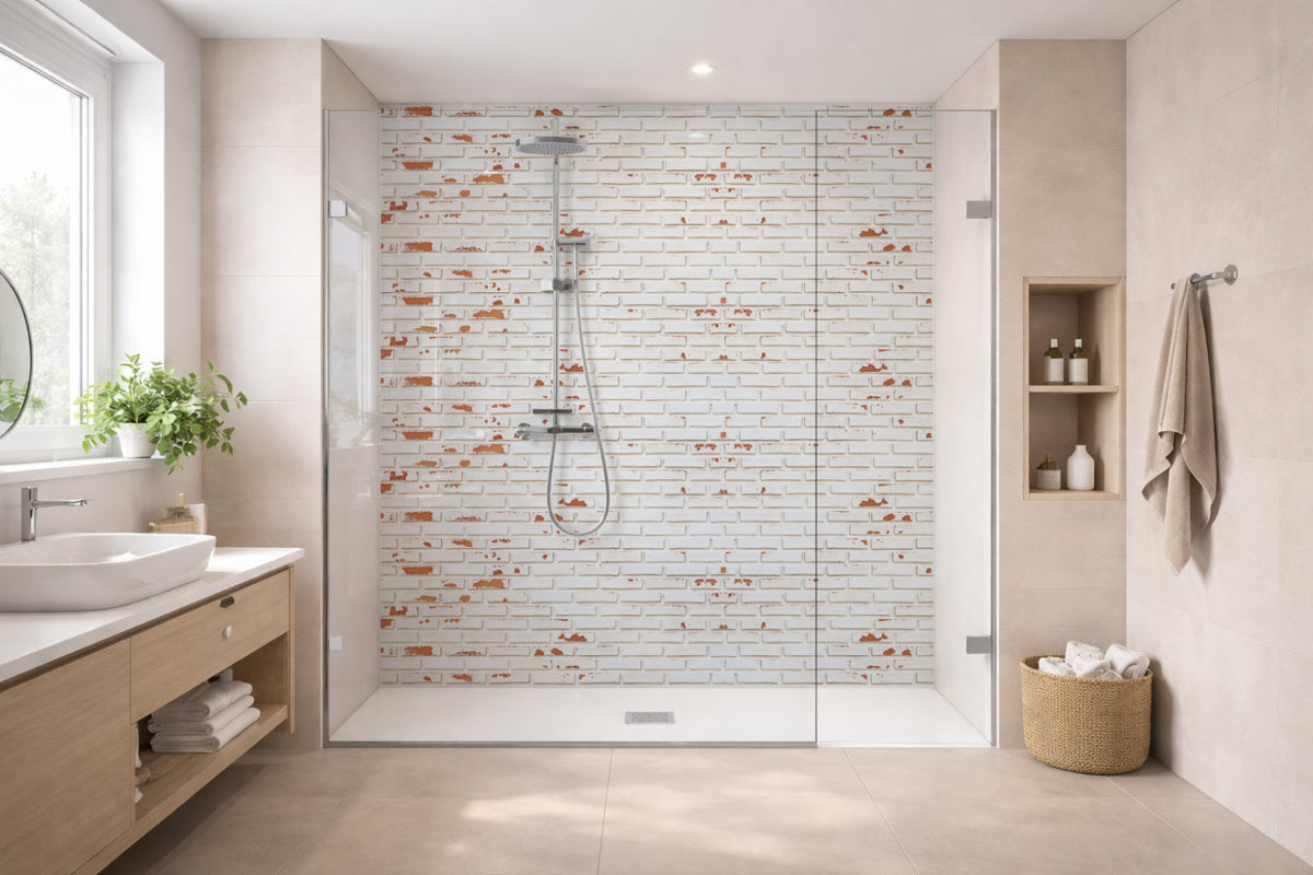 Toilettenrückwand Steinoptik