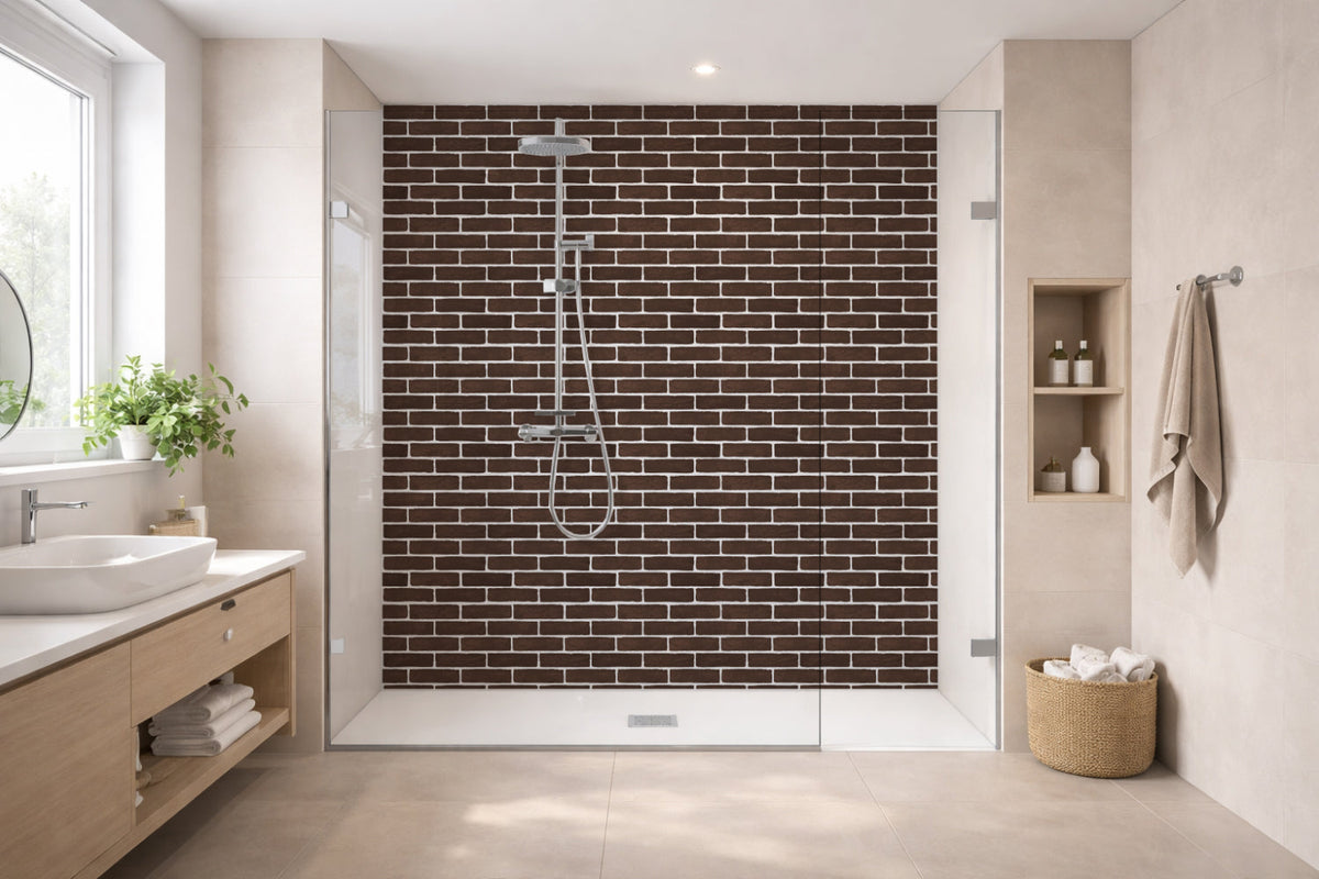 Toilettenrückwand Steinoptik