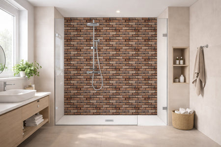 Toilettenrückwand Steinoptik