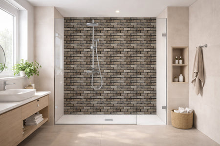 Toilettenrückwand Steinoptik