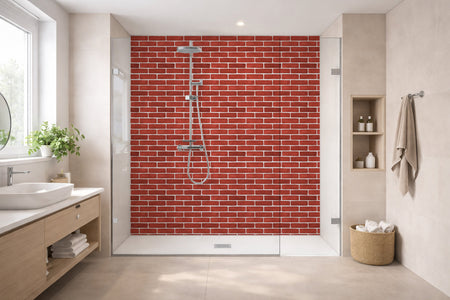 Toilettenrückwand Steinoptik