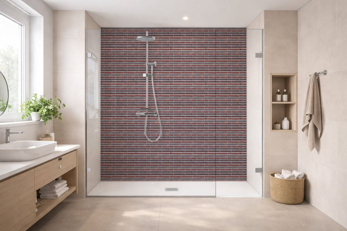 Toilettenrückwand Steinoptik