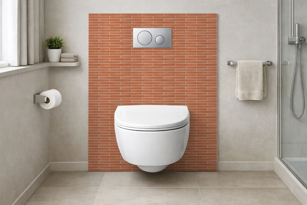 Toilettenrückwand Steinoptik