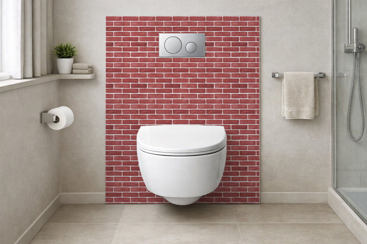 Toilettenrückwand Steinoptik