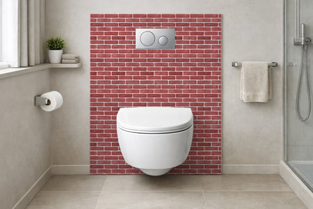 Toilettenrückwand Steinoptik