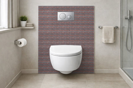 Toilettenrückwand Steinoptik