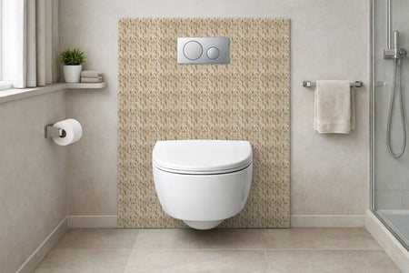 Toilettenrückwand Steinoptik