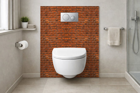 Toilettenrückwand Steinoptik