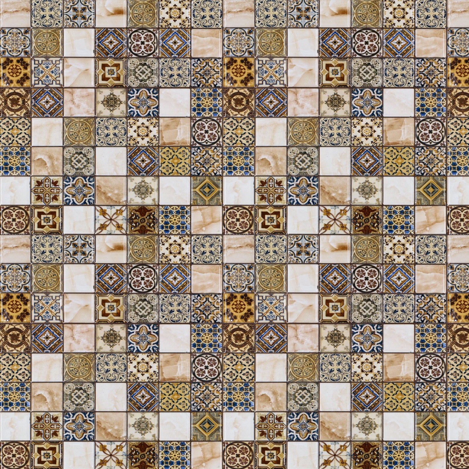 Waschbeckenrückwand Fliesenoptik