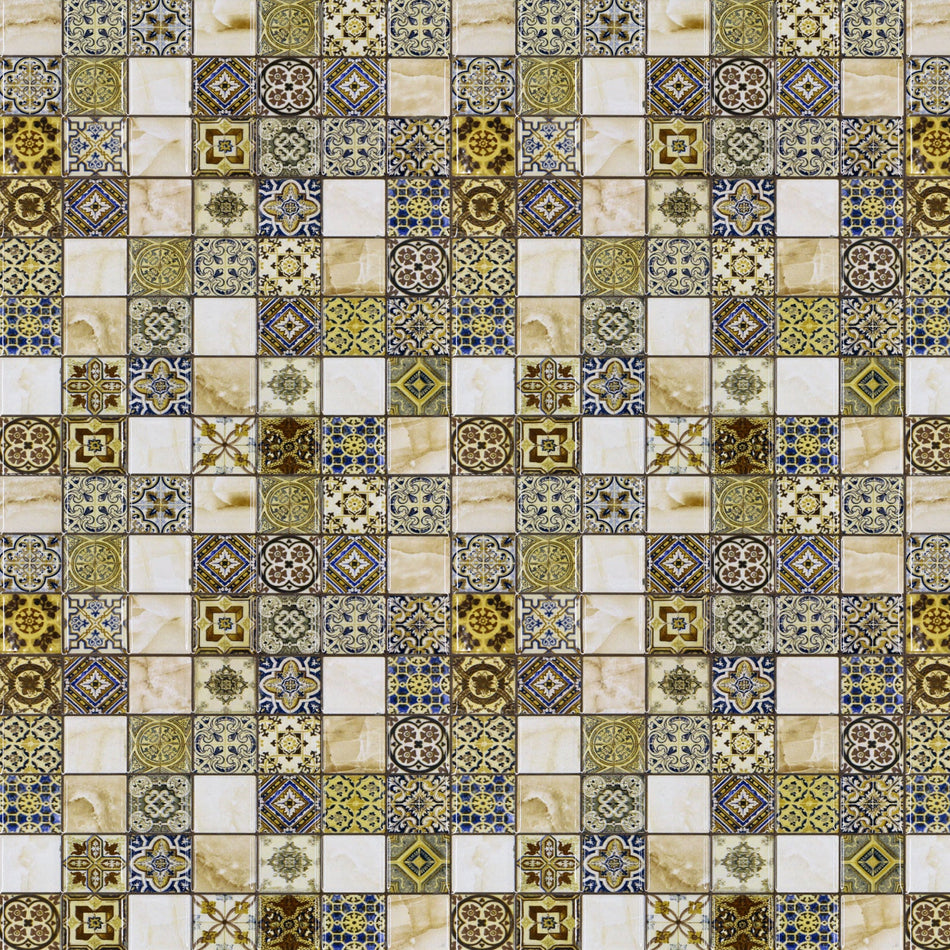 Waschbeckenrückwand Fliesenoptik