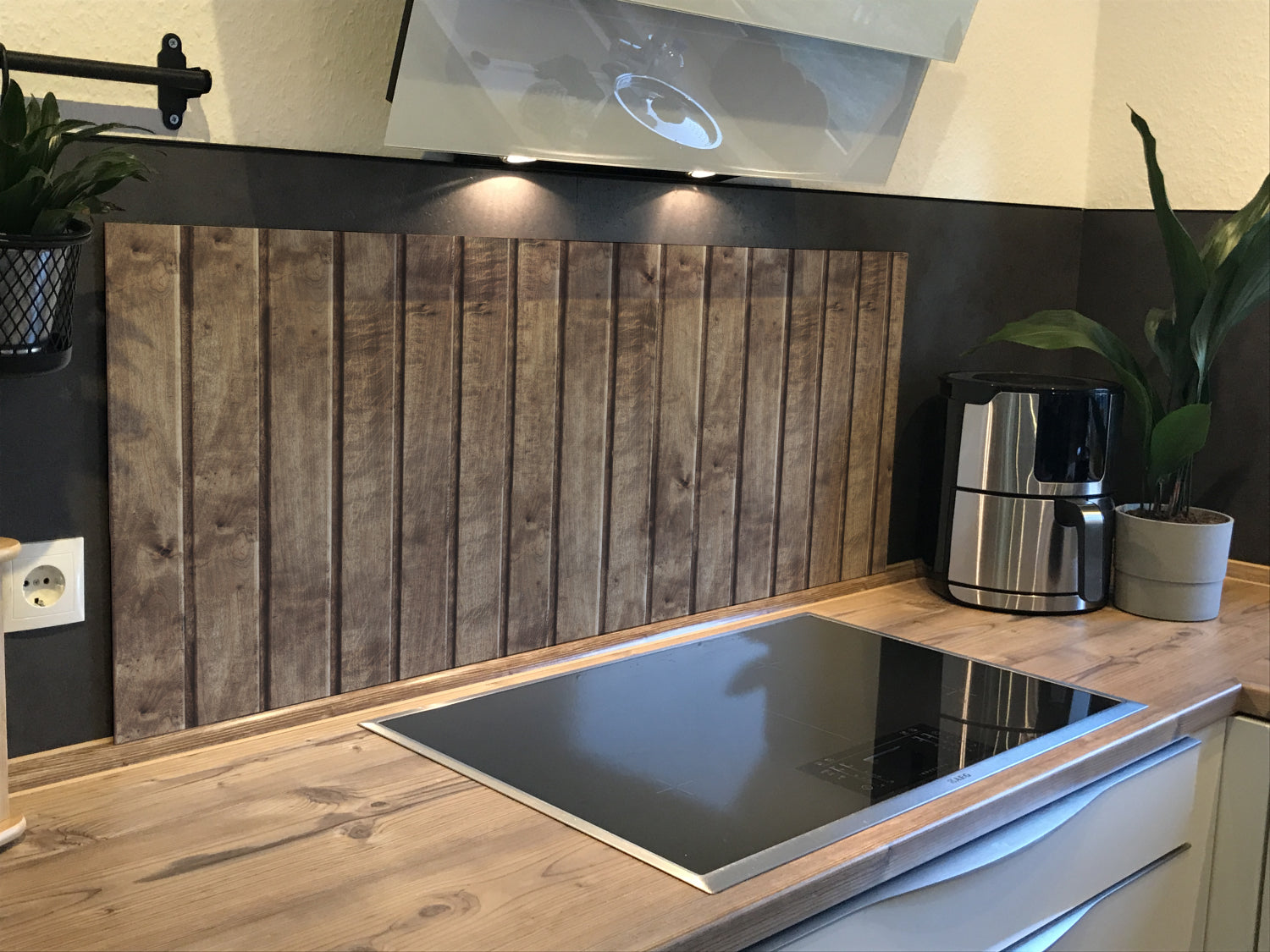 Spritzschutz Küche Holzoptik
