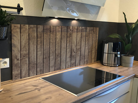 Spritzschutz Küche Holzoptik