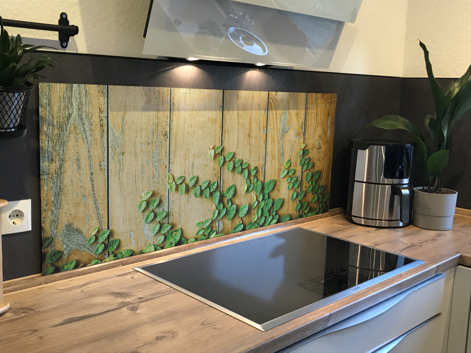 Spritzschutz Küche Holzoptik