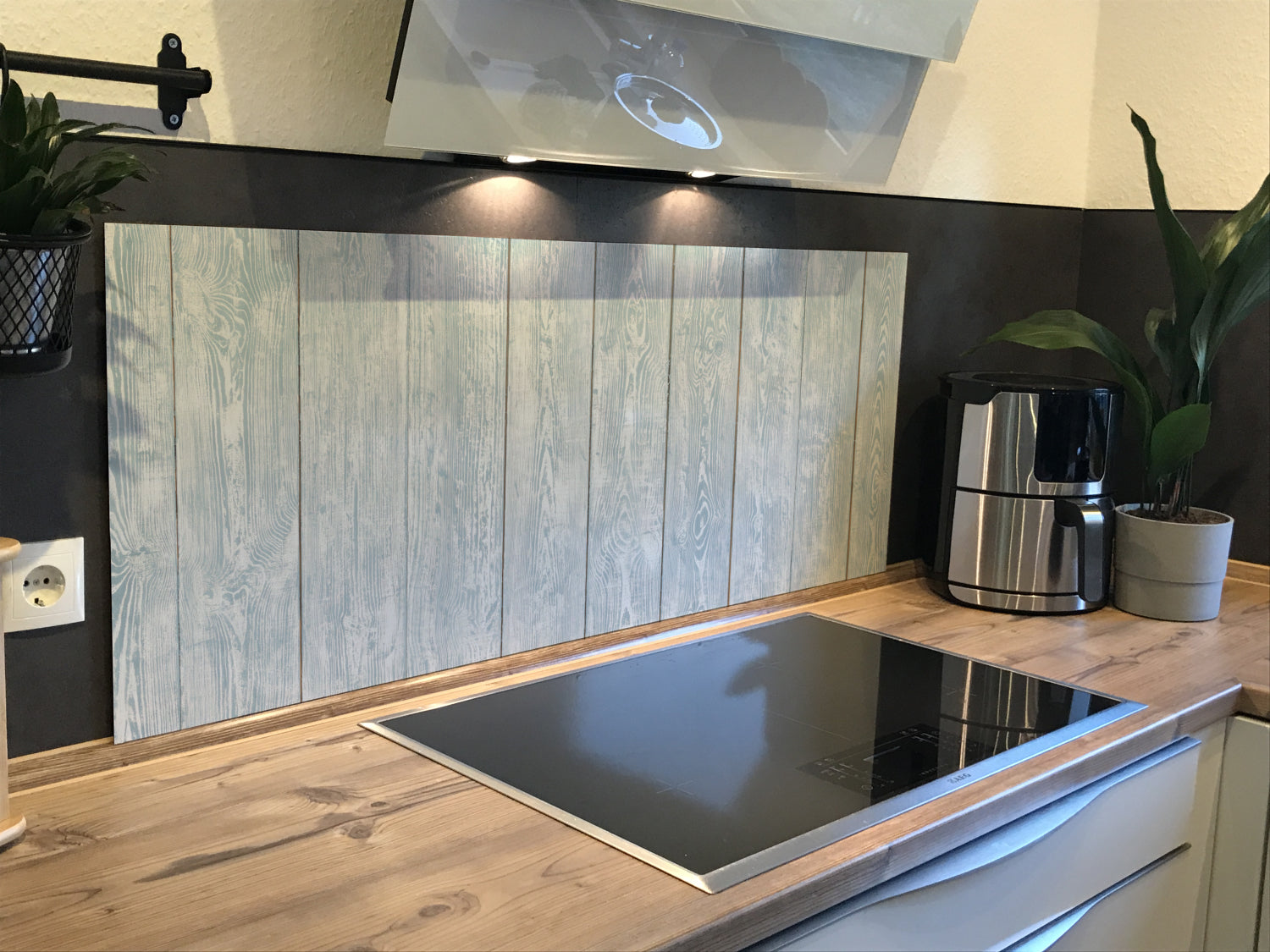 Spritzschutz Küche Holzoptik