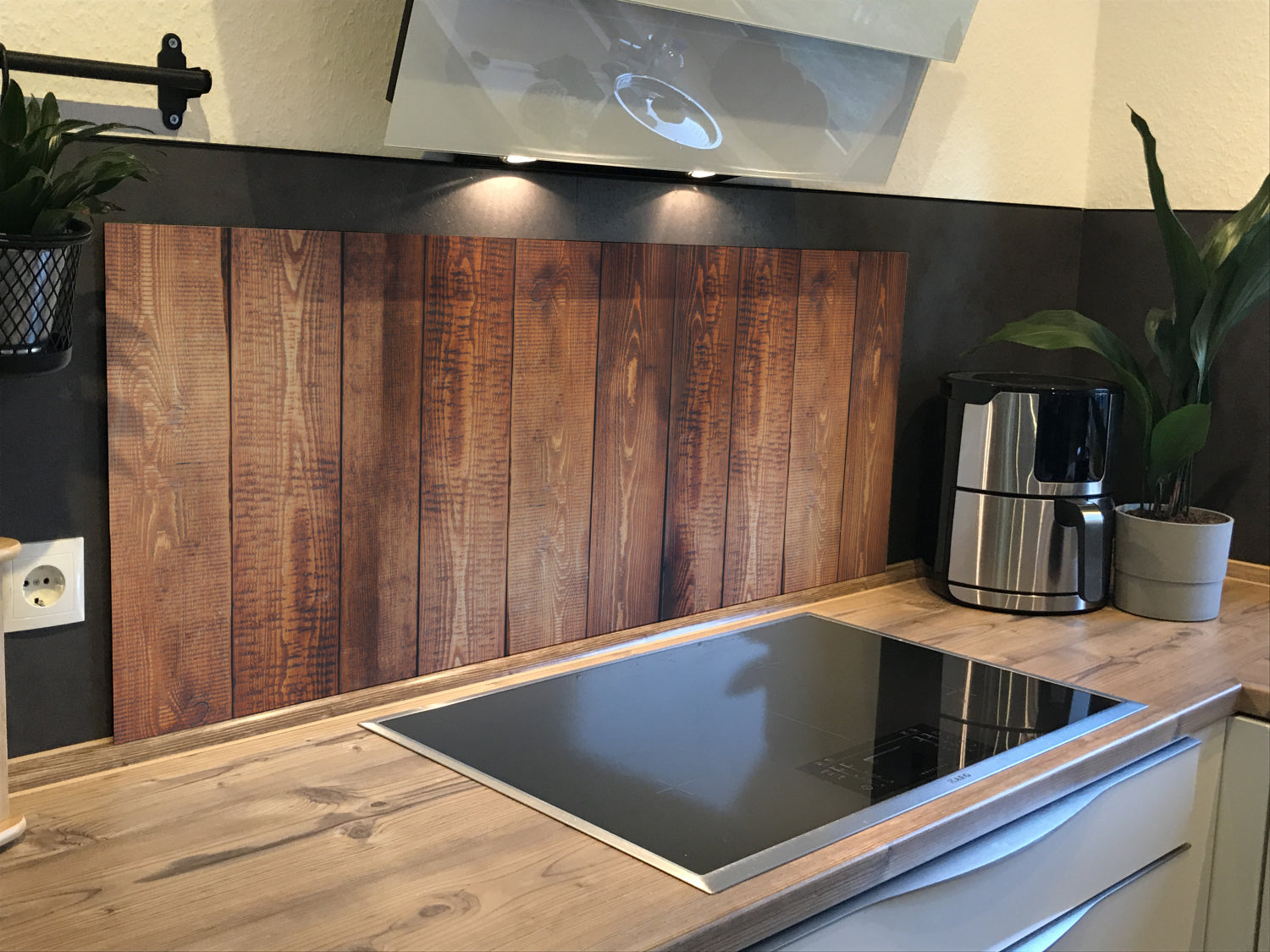 Spritzschutz Küche Holzoptik