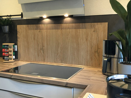 Spritzschutz Küche Holzoptik