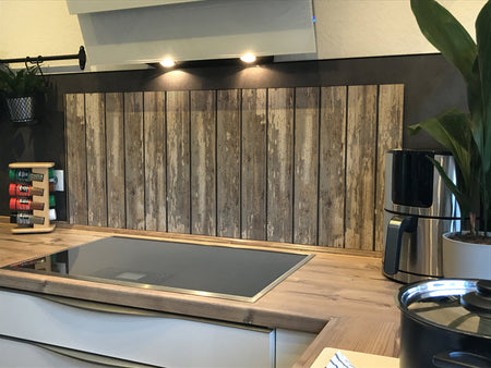 Spritzschutz Küche Holzoptik