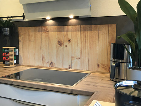 Spritzschutz Küche Holzoptik