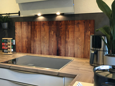 Spritzschutz Küche Holzoptik