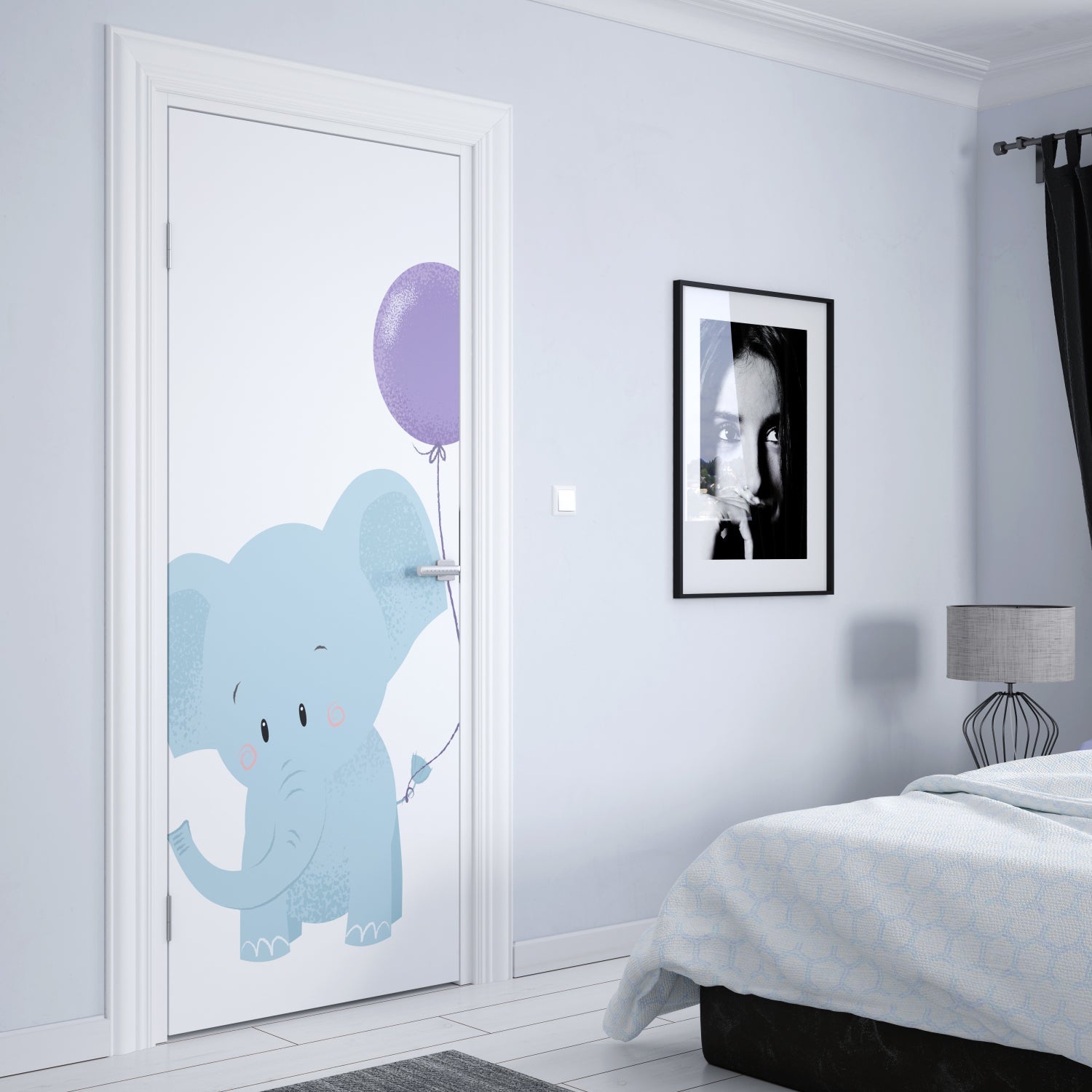 Türposter Kinderzimmer Selbstklebend