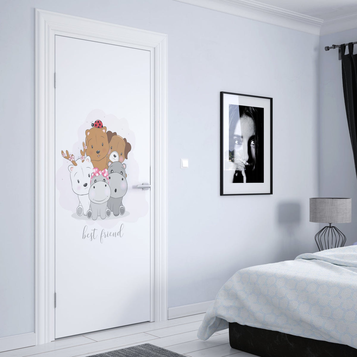 Türposter Kinderzimmer Selbstklebend
