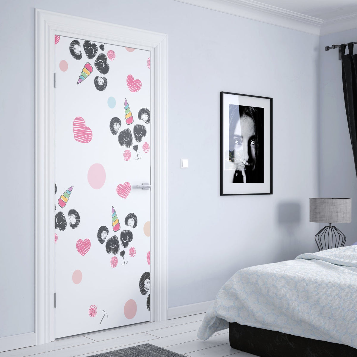 Türposter Kinderzimmer Selbstklebend