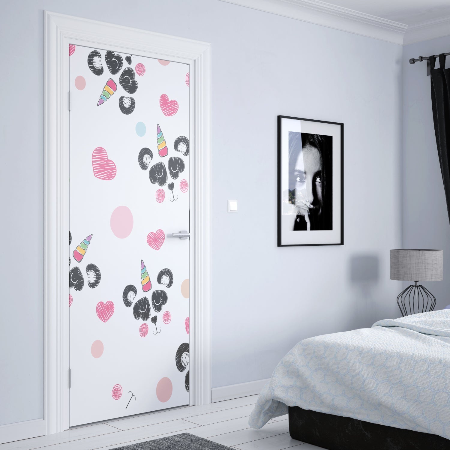 Türposter Kinderzimmer Selbstklebend