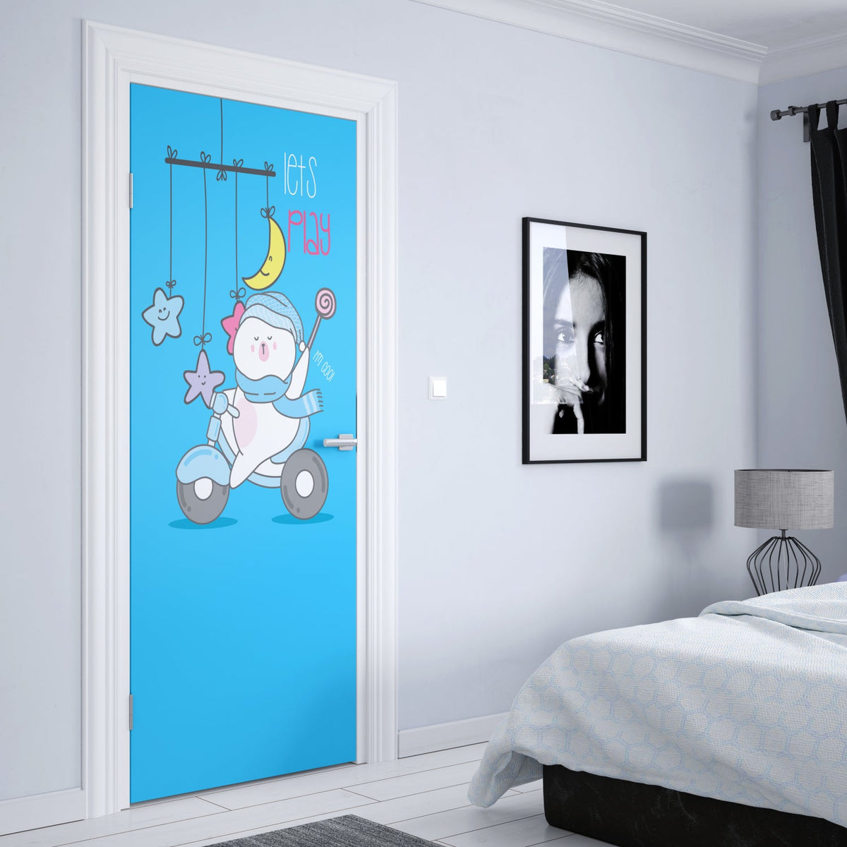 Türposter Kinderzimmer Selbstklebend