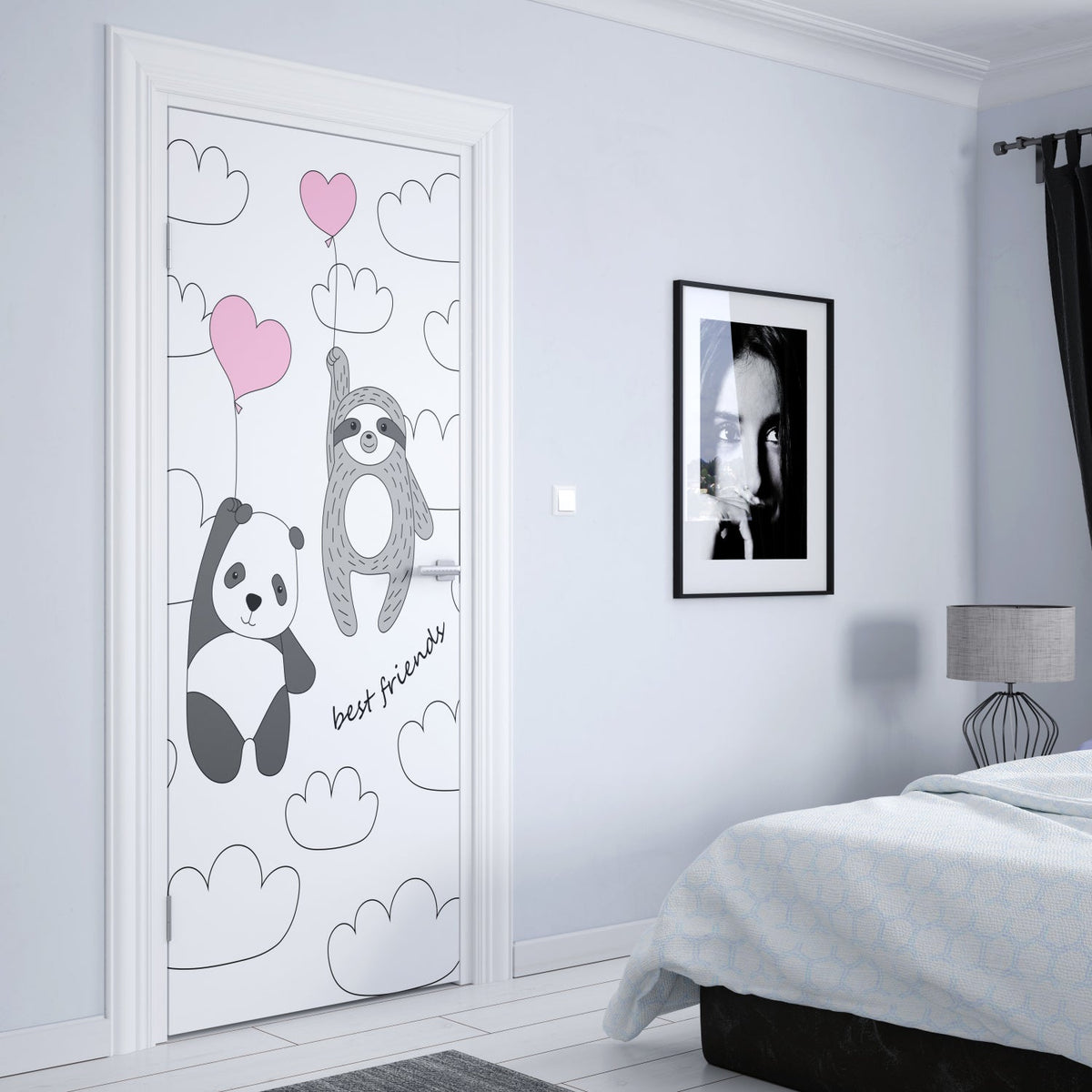 Türposter Kinderzimmer Selbstklebend