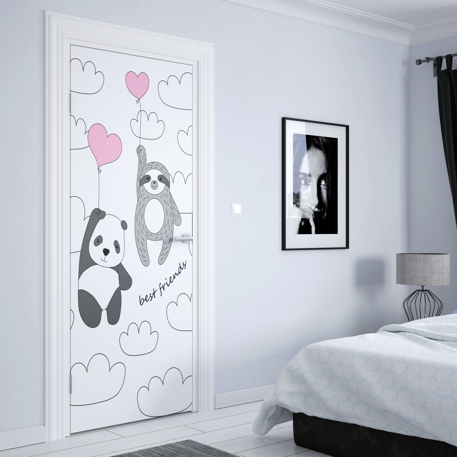 Türposter Kinderzimmer Selbstklebend