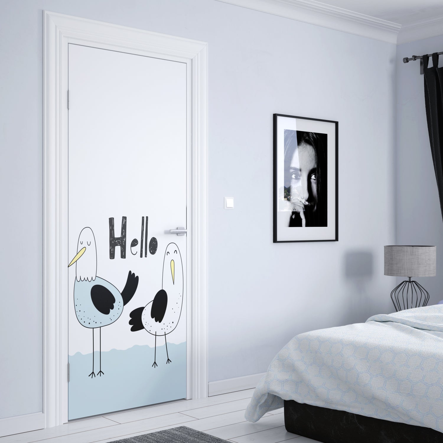 Türposter Kinderzimmer Selbstklebend