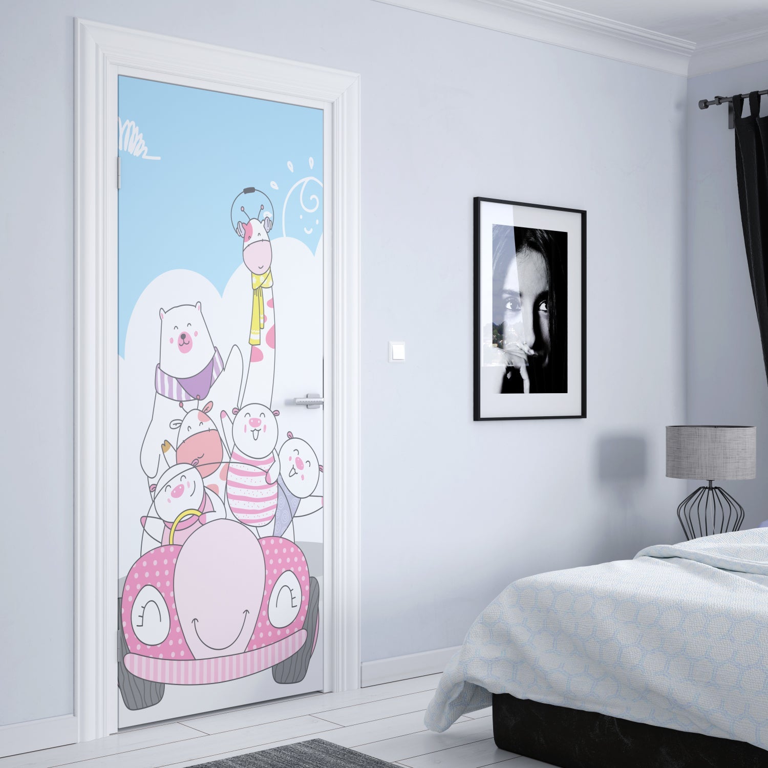 Türposter Kinderzimmer Selbstklebend