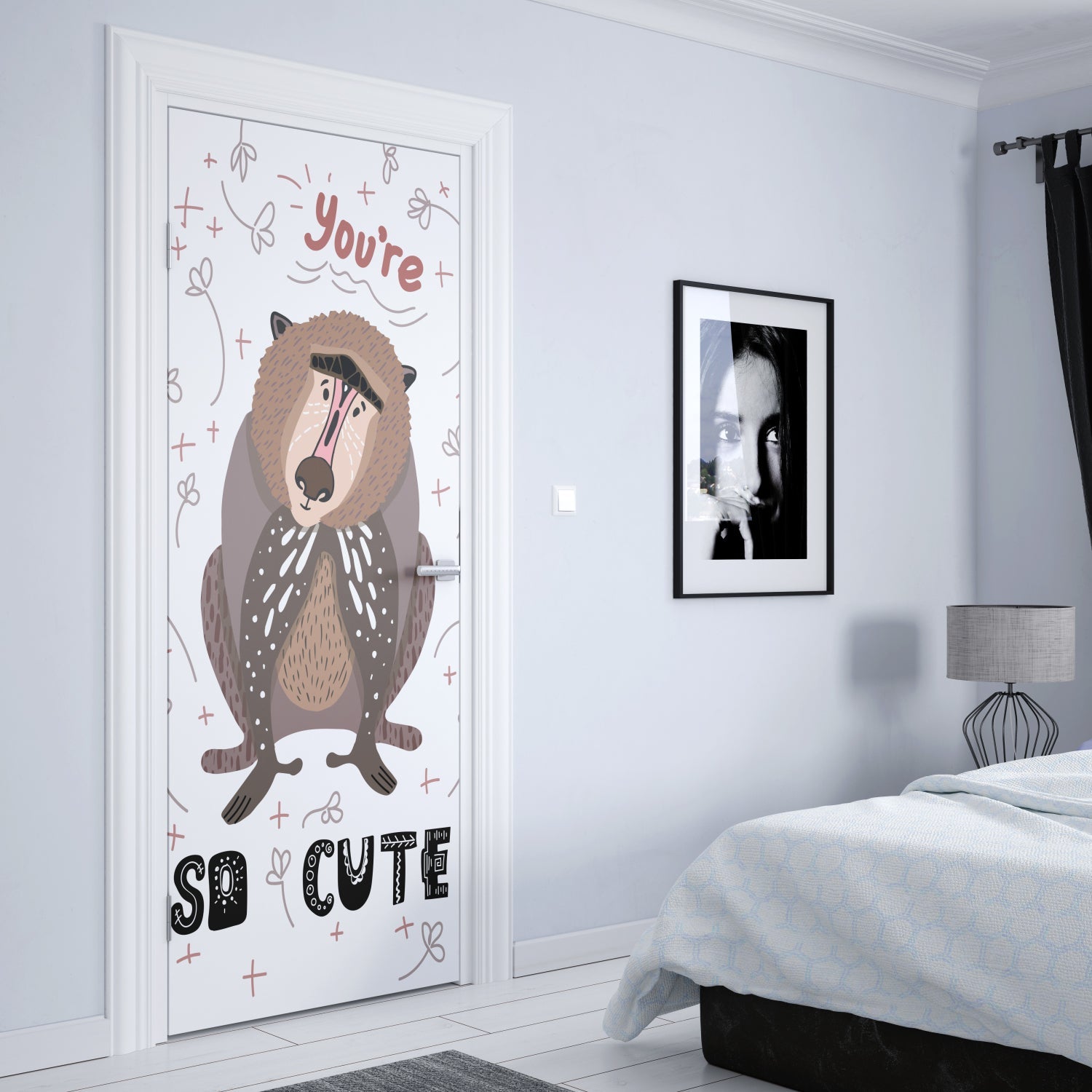 Türposter Kinderzimmer Selbstklebend