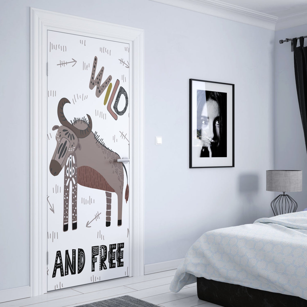 Türposter Kinderzimmer Selbstklebend