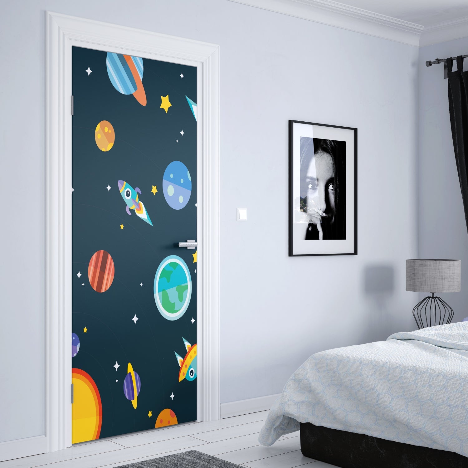 Türposter Kinderzimmer Selbstklebend