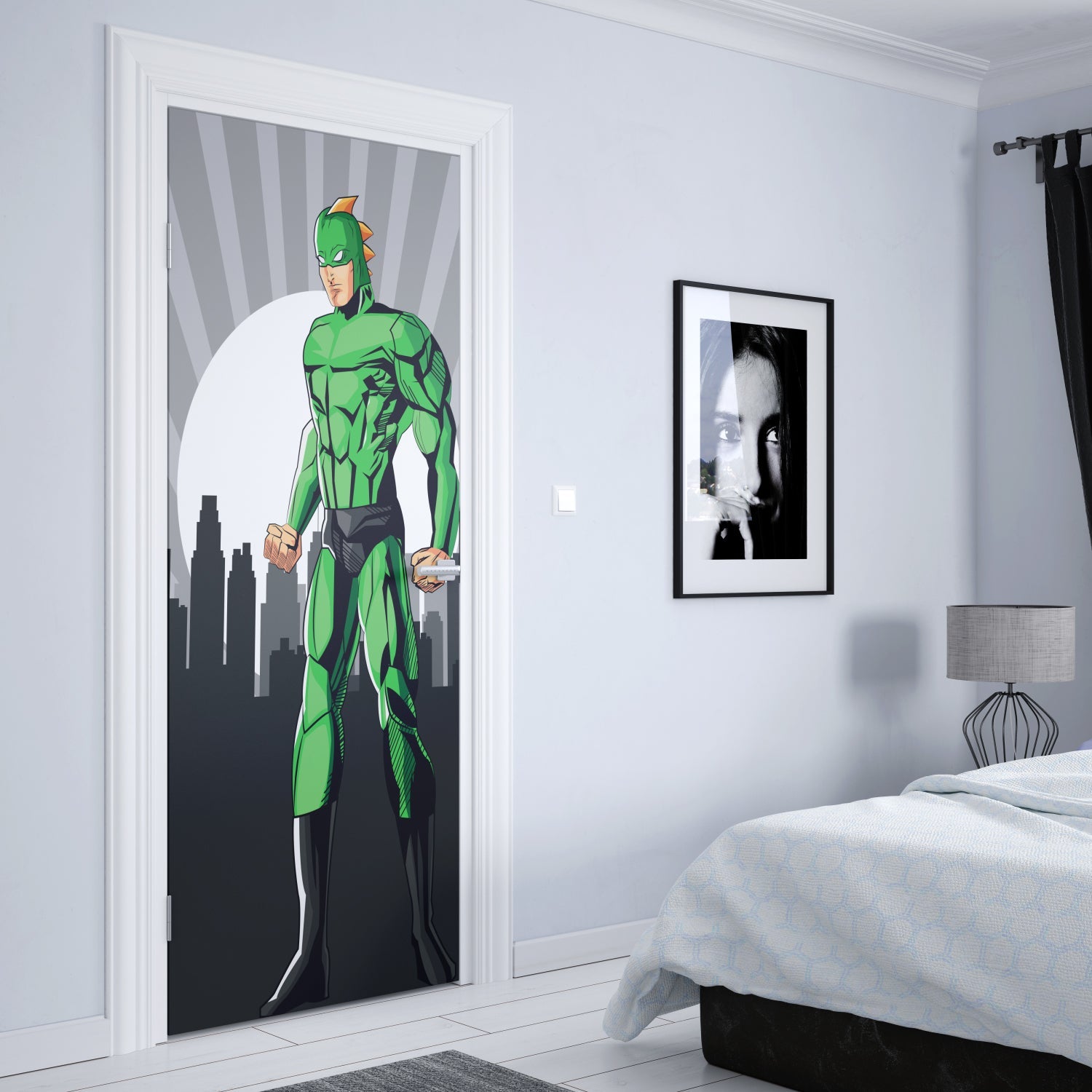 Türposter Kinderzimmer Selbstklebend