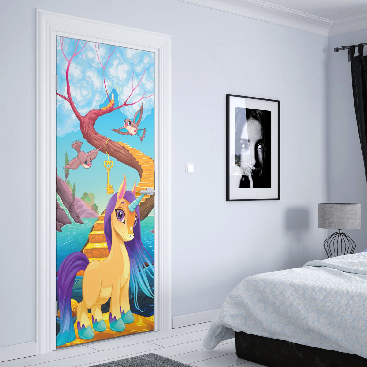 Türposter Kinderzimmer Selbstklebend