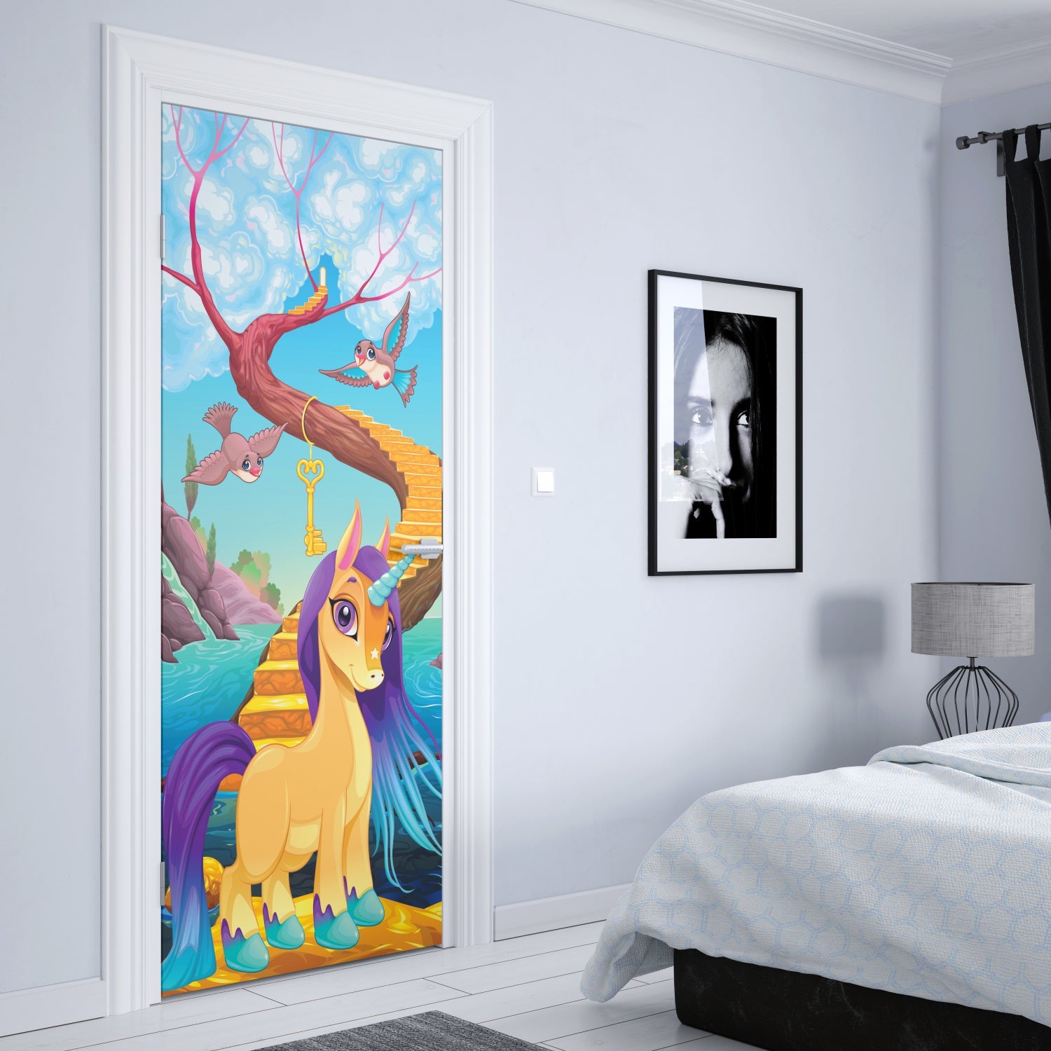 Türposter Kinderzimmer Selbstklebend