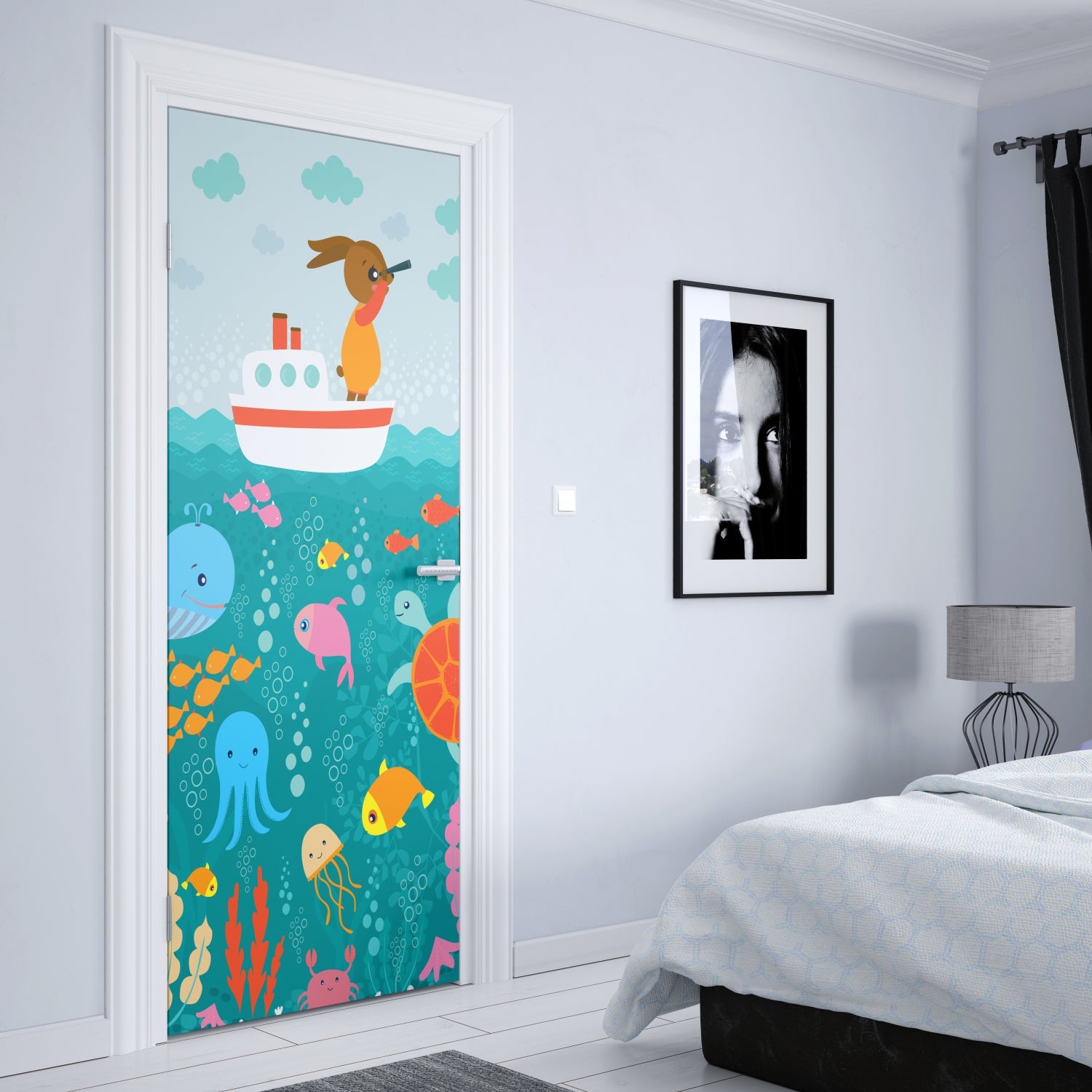 Türposter Kinderzimmer Selbstklebend