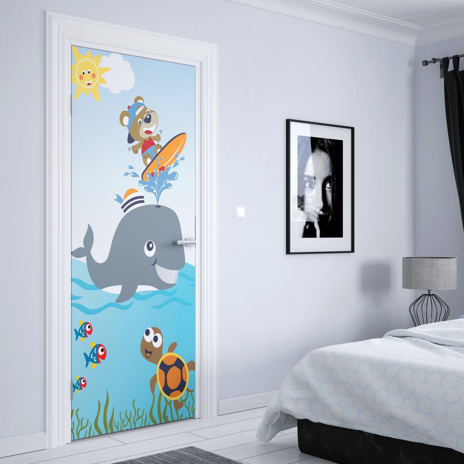 Türposter Kinderzimmer Selbstklebend