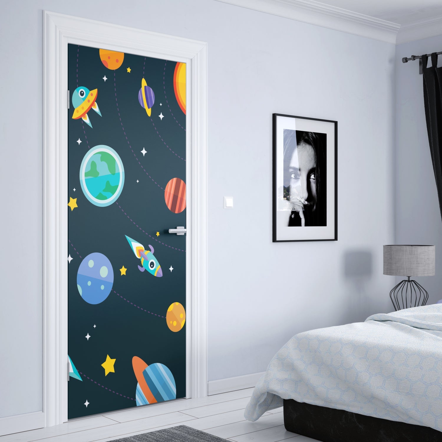 Türposter Kinderzimmer Selbstklebend