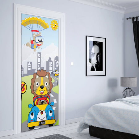 Türposter Kinderzimmer Selbstklebend