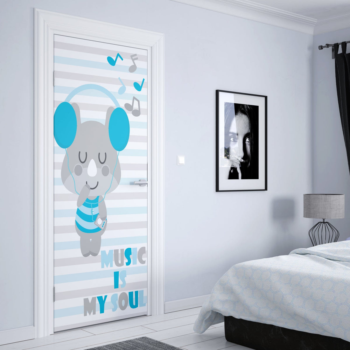 Türposter Kinderzimmer Selbstklebend