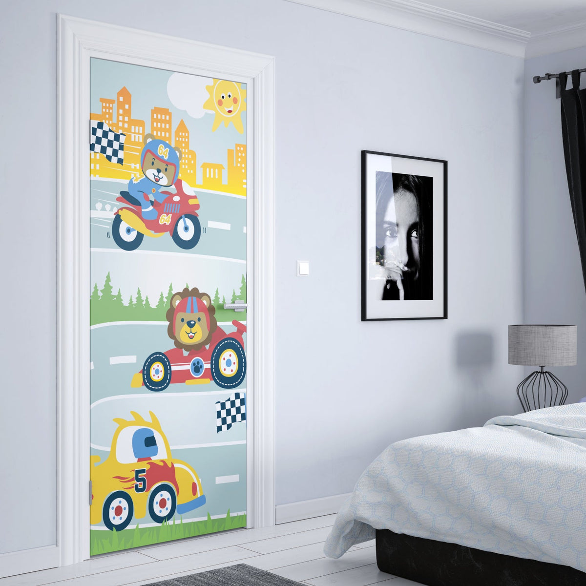 Türposter Kinderzimmer Selbstklebend