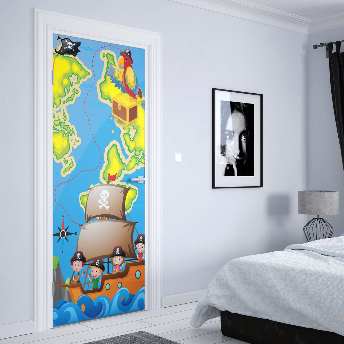 Türposter Kinderzimmer Selbstklebend