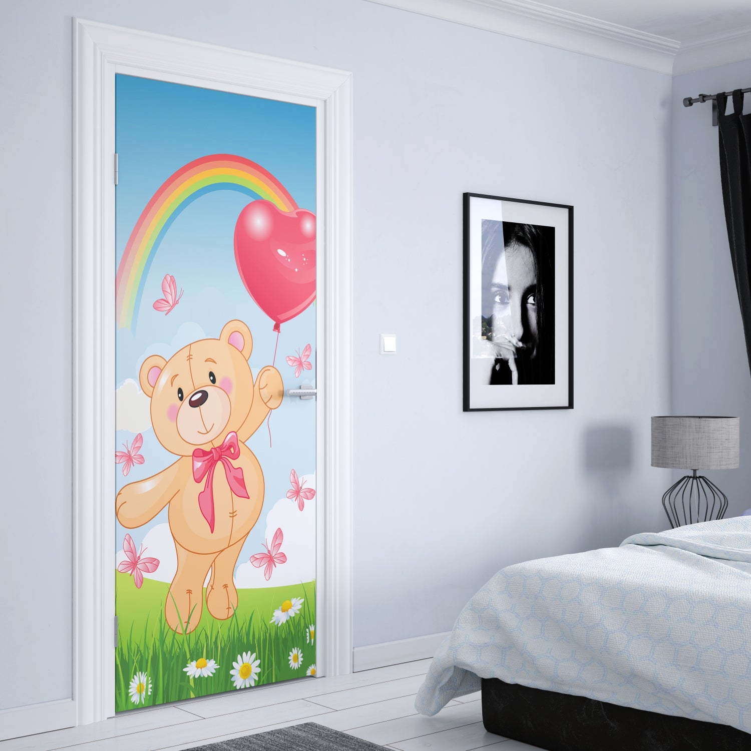 Türposter Kinderzimmer Selbstklebend
