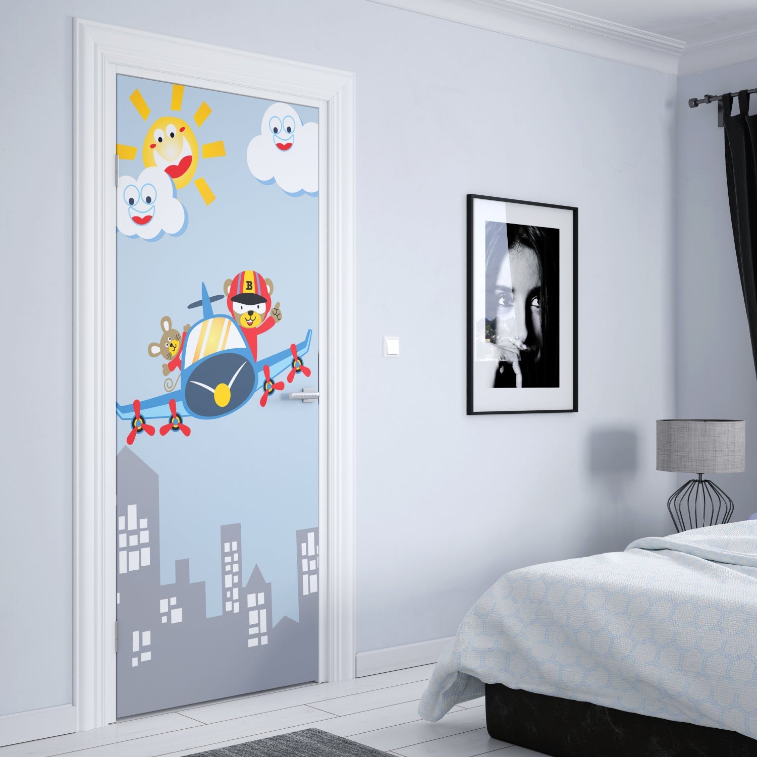 Türposter Kinderzimmer Selbstklebend