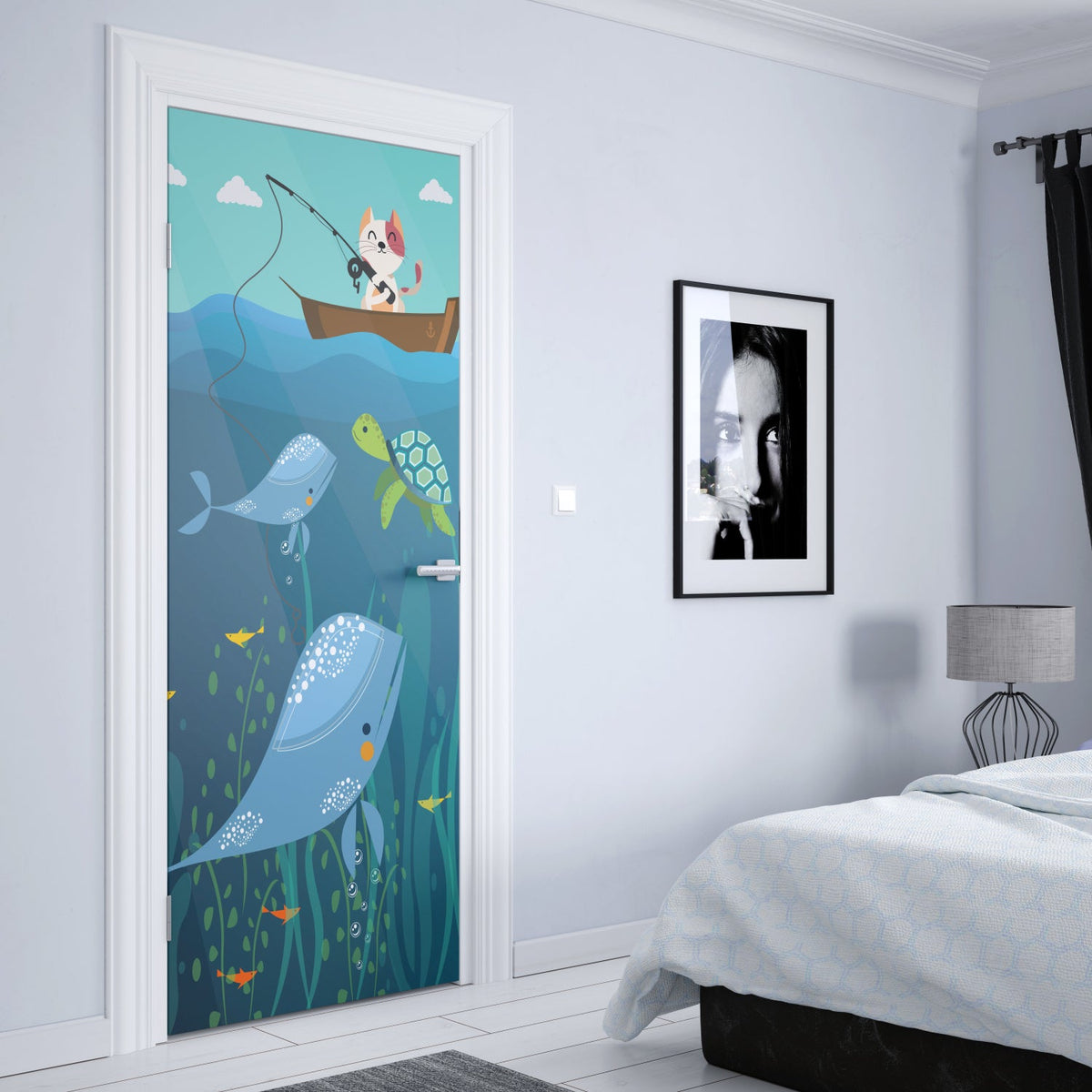 Türposter Kinderzimmer Selbstklebend